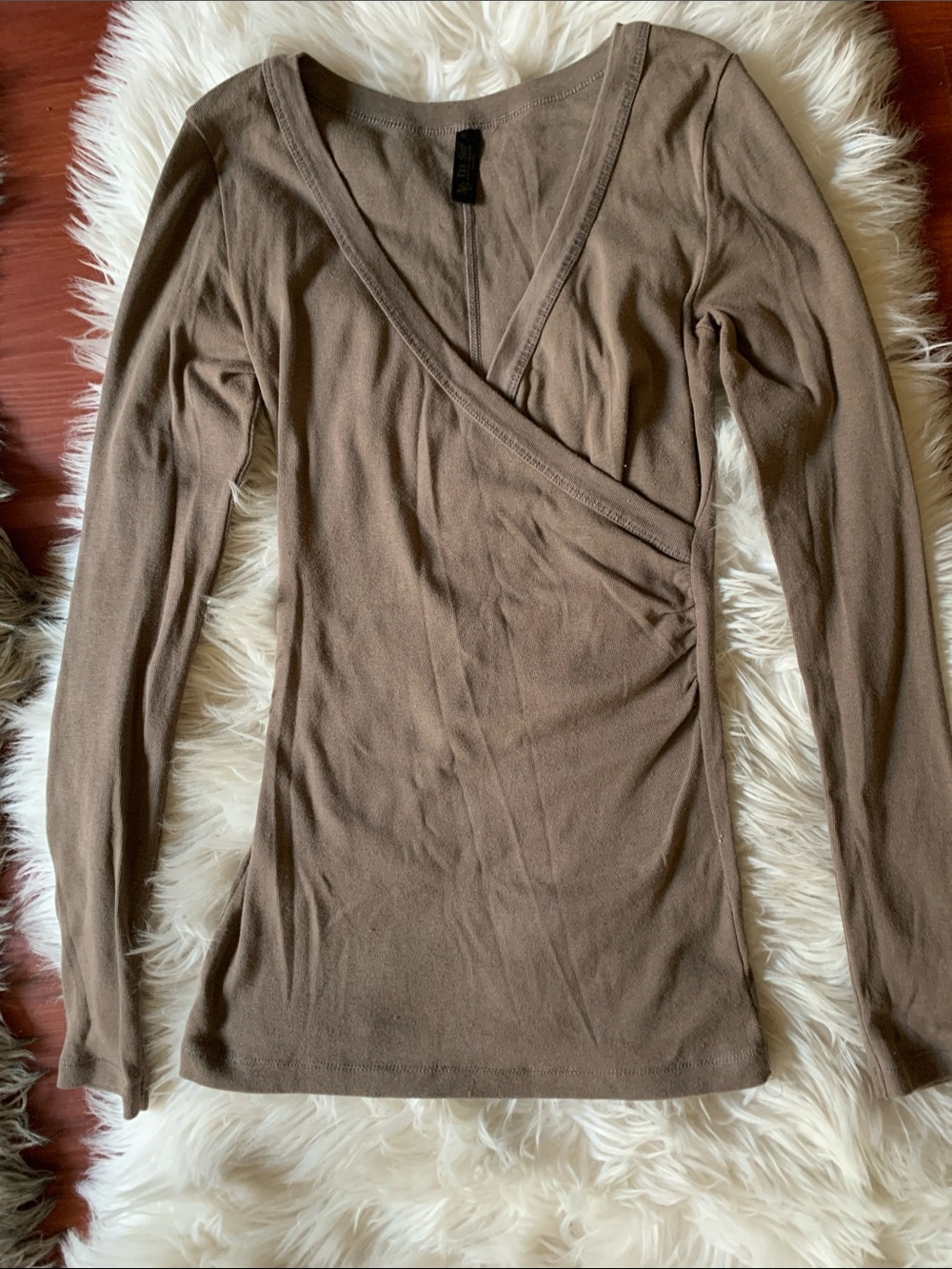 Victoria’s Secret Long-Sleeve Wrap Front Top